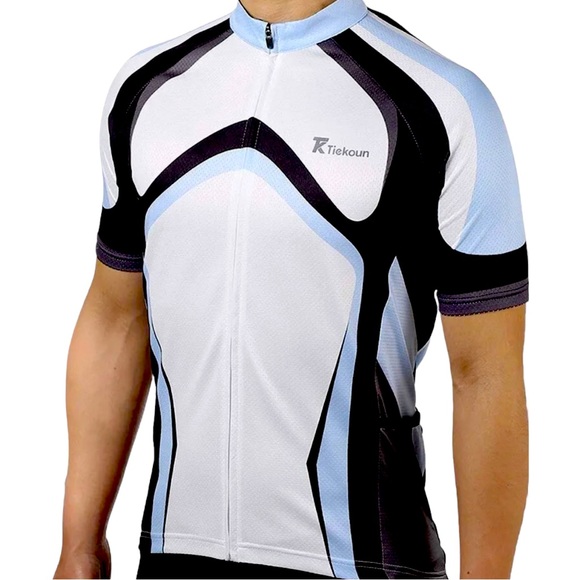 Tiekoun Other - Tiekoun Cycling Jersey Top Biking Shirt Bicycle Jacket Mens Size Large